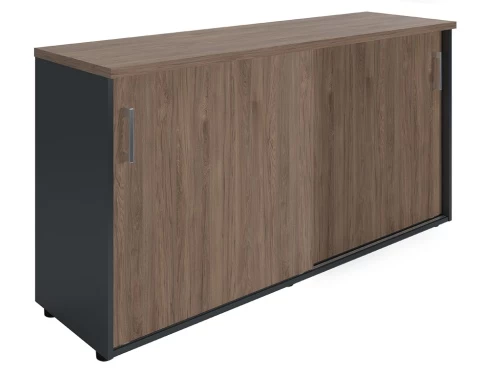 Офисный шкаф NWT 0714 темный орех/антрацит
